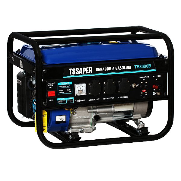 Gerador de energia a gasolina 110v/220v partida manual Tssaper modelo TS3600B