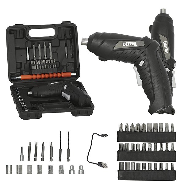 Parafusadeira a bateria 3,6v marca Deffer modelo DFPA36-1