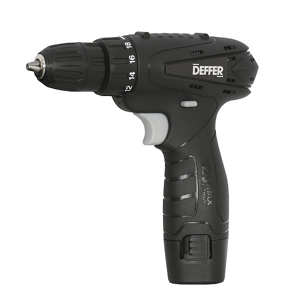 Parafusadeira e furadeira a bateria 12v marca Deffer modelo DFPA12-1