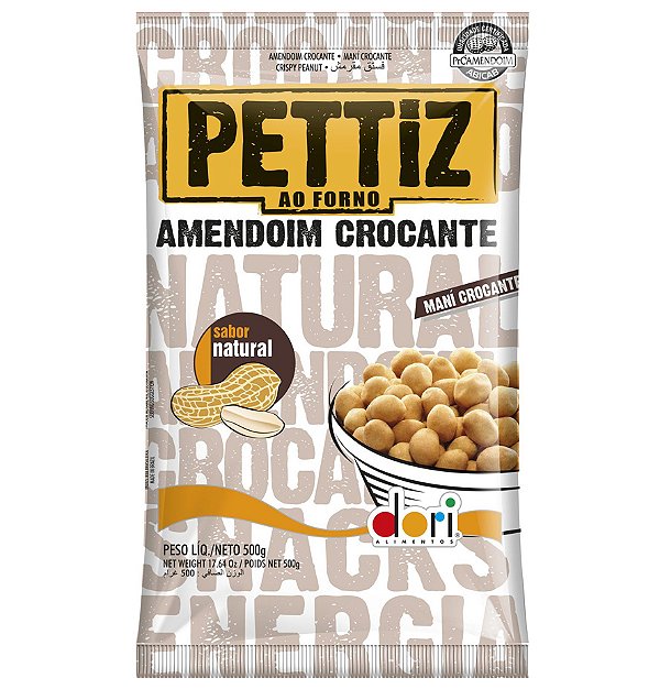 Pettiz Natural Amendoim Crocante 500g Dori