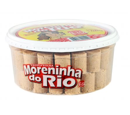 Paçoca Rolha Moreninha do Rio 1,02kg c/63un