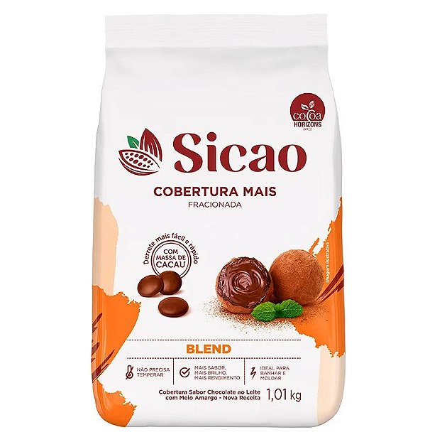 Cobertura Chocolate Blend Sicao Gotas 1,01kg