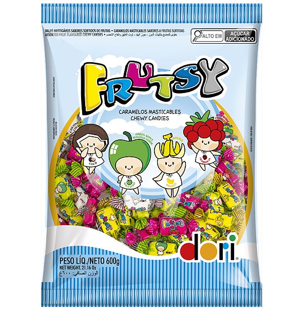 Bala Frutsy Sortida Frutas Dori 600g