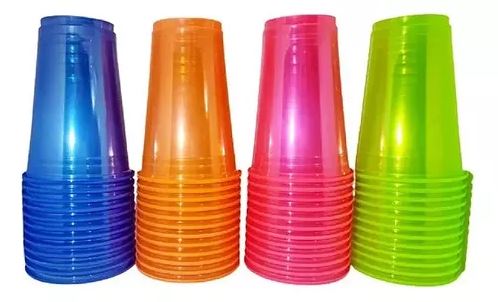 Copo Balada Neon Liso 330ml Bello Festas