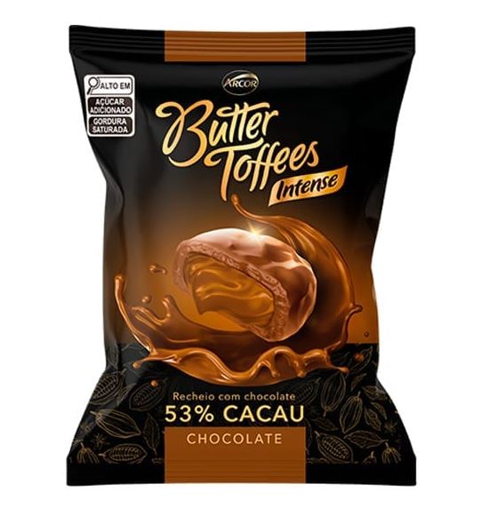 Bala Butter Toffees 53% Cacau 500g Intense Arcor