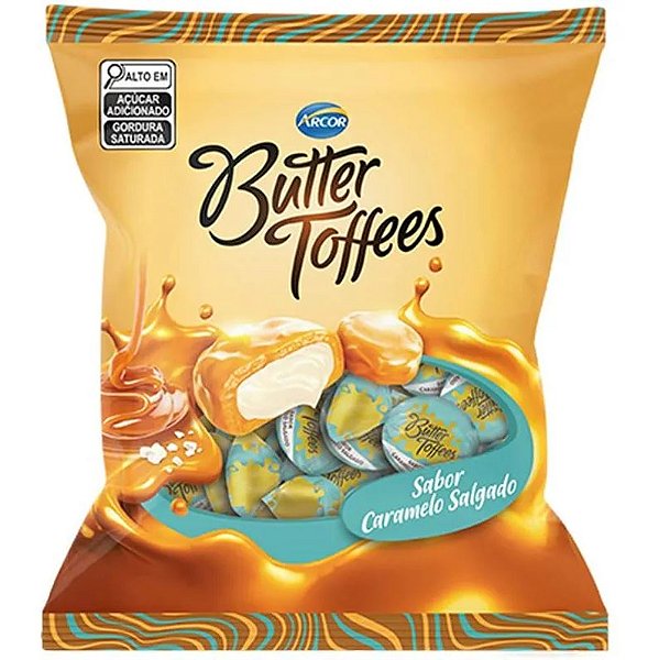 Bala Butter Toffees Caramelo Salgado 500g Arcor