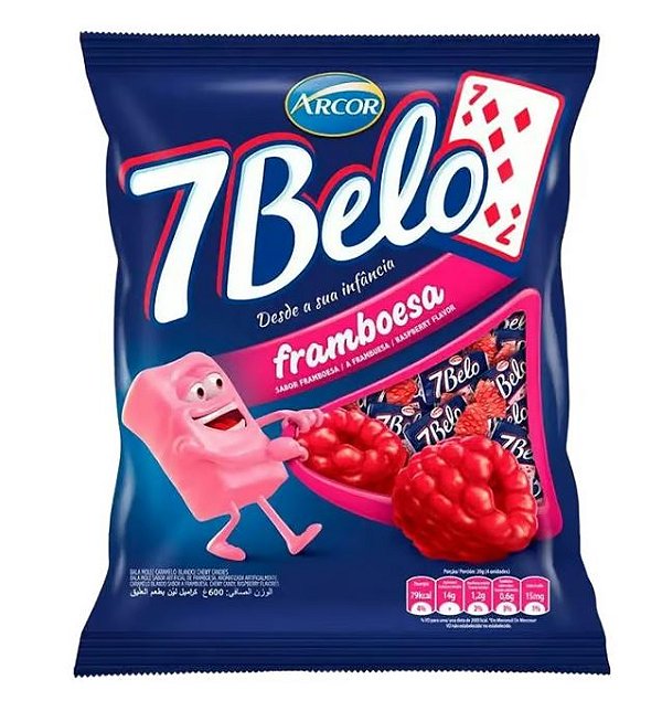 Bala 7 Belo Framboesa 500g Arcor
