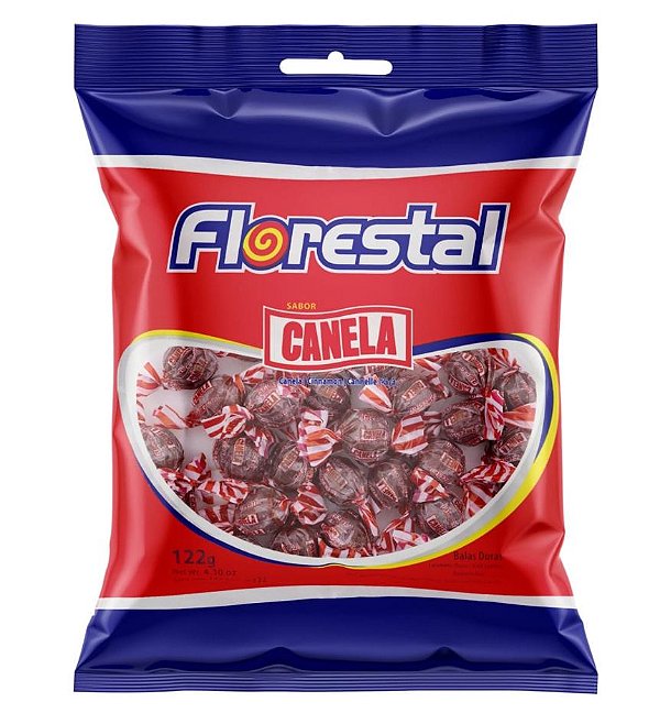 Bala Dura Bolinha de Canela 122g Florestal