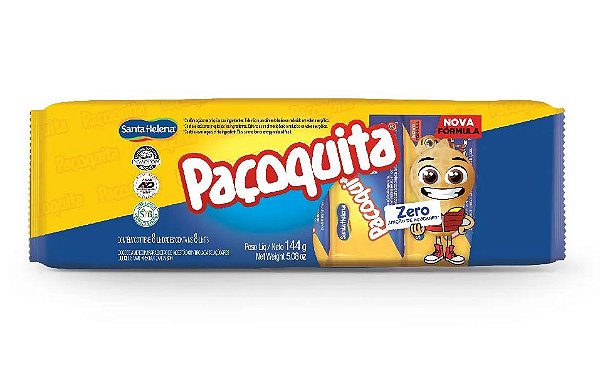 Paçoquita Zero Santa Helena 144g Pacote 8un