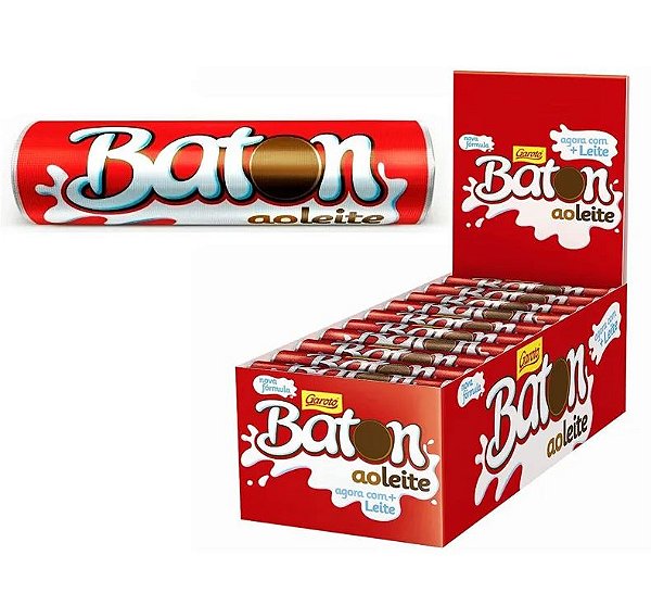 Chocolate Baton ao Leite Garoto Display c/30un
