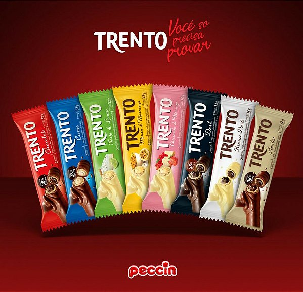 Chocolate Trento Display c/16un 464g Peccin Sabores