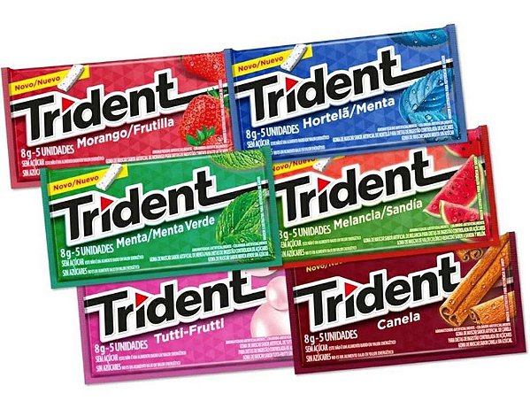 Chiclete Trident Display c/21un Sabores