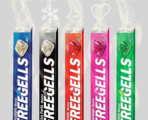 Drops Freegells Display c/12un Sabores
