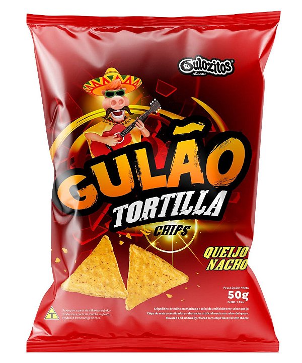 Chips Gulão Tortilla Queijo Nacho 50g