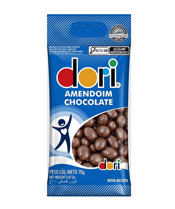 Amendoim Chocolate Confeitado 70g Dori