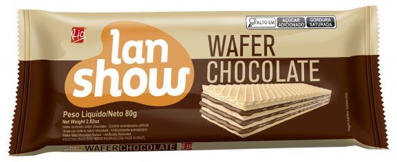 Wafer Lanshow Chocolate 80g Rio