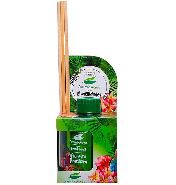 Difusor Floresta Brasileira Amazônia Aromas 270ml Brasilidades