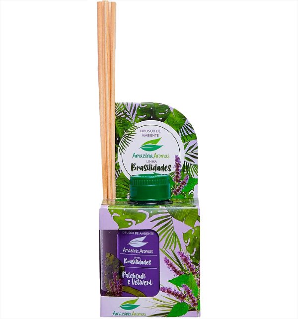 Difusor Patchouli e Vetivert Amazônia Aromas 270ml Brasilidades