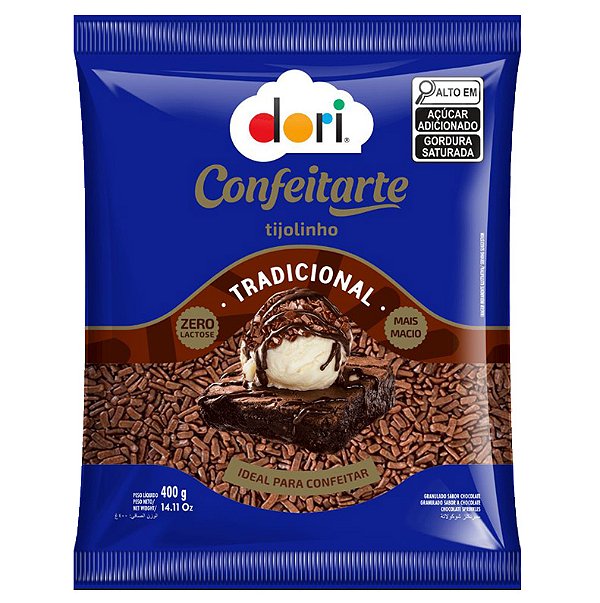 Granulado Confeitarte Tijolinho Tradicional 400g Dori