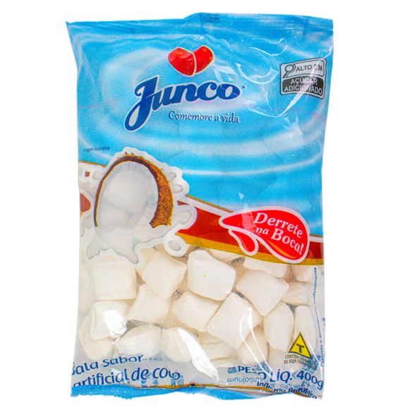 Bala Aniversário Sabor Coco 400g Junco