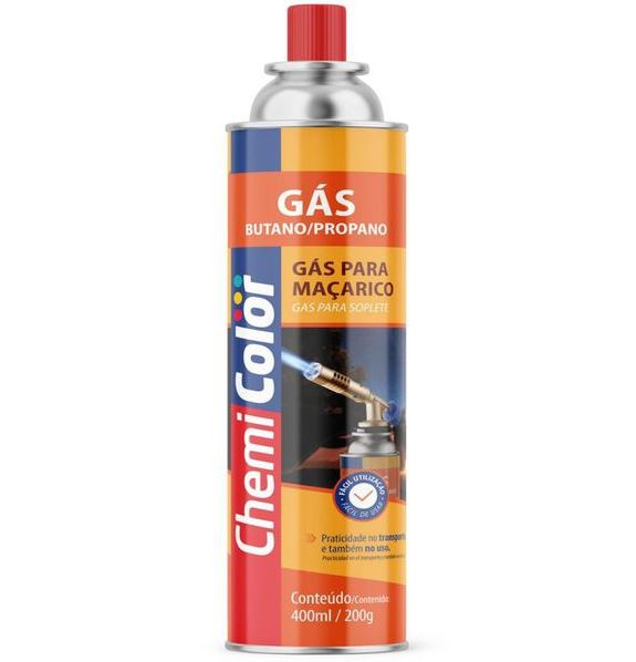 Gás Refil para Maçarico 400ml Chemicolor