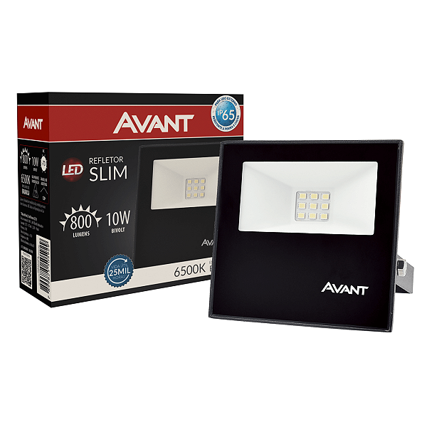 Refletor Slim Avant IP65 6500K 10W 7x7cm