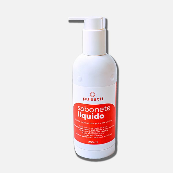 Sabonete Líquido Facial e Corporal Pulsatti 250ml