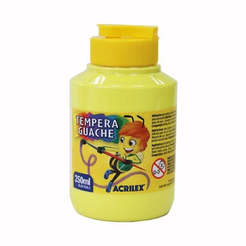 Tinta Guache 250 Ml Amarelo Limao Cod 504 Acrilex