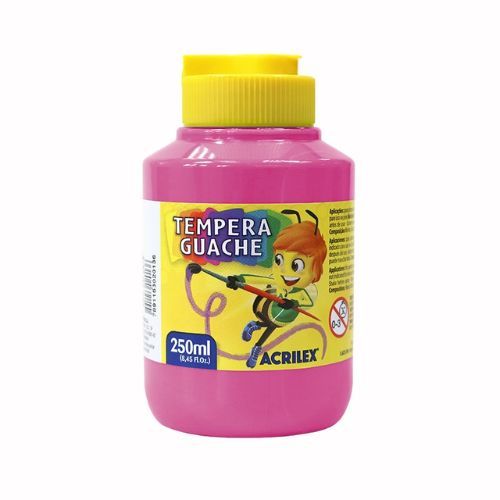 Tinta Guache 250ml Rosa cod 537 Acrilex