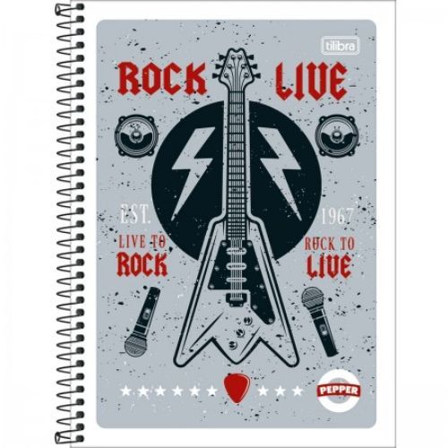 Caderno Univ CD 1 Mat Pepper Masculino 80F Tilibra