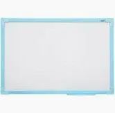 Quadro Branco Uv Soft Colors 80 X 40 Azul4090 Stalo