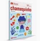 Chamequinho A4 Azul 75G 100 Fls Chamex