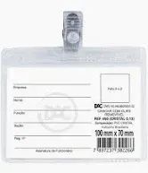 Cracha Horizontal 100X70MM com Presilha Jacare 450 Dac