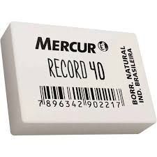 Borracha Record 40 Branca Mercur
