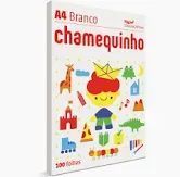 Chamequinho A4 Branco 75GR 100 Folhas Chamex