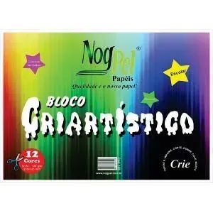 Bloco Criativo Criartistico 12 Cores 32Fls 120G/M 235X325Mm Nogpel