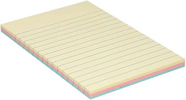 Bloco Smart Notes 76X102Mm Pautado Pastel Colorido 100F Brw