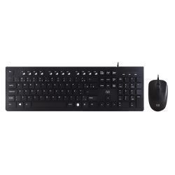 Combo Teclado E Mouse Com Fio Cf200 Preto Multilaser