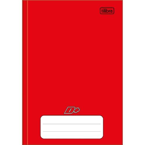 Caderno Brochurao Capa Dura Universitario D+ Vermelho 48 Folhas Tilibra