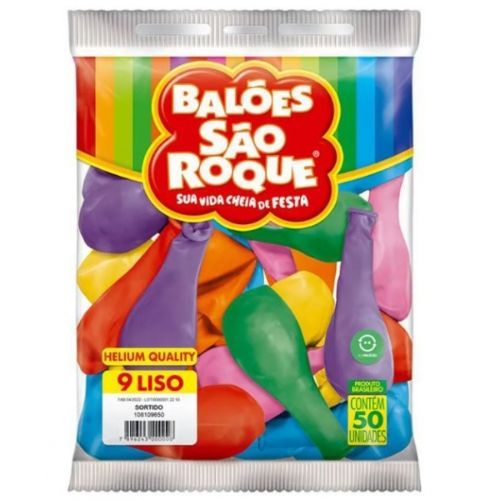 Balao Imperial 9 Sortido com 50 Unidades Sao Roque