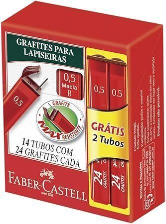 Grafite 0.5 B com 24 Unidades Faber Castell