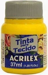 Tinta Tecido 37Ml Cod 505 Amarelo Ouro Acrilex