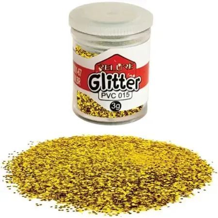 Glitter Pvc Ouro 3Gr Honey