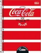 Caderno Colegial Capa Dura 1 Materia Coca-cola 80f Tilibra