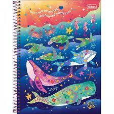 Caderno Univ Capa Dura  10 Materias Bubble 160fls Tilibra