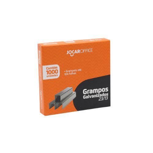 Grampo Galvanizado 23/13 Caixa com 1000 Jocar Office