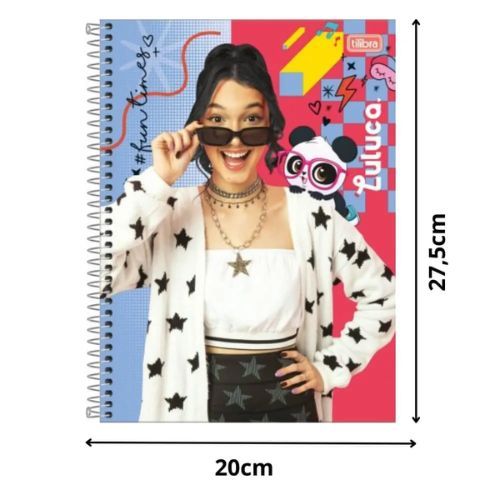 Caderno Univ Capa Dura Connect 1 Materia Luluca 80f Tilibra