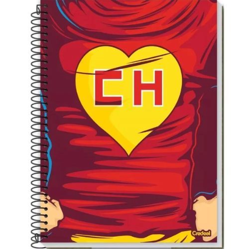 Caderno Univ Capa Dura 10 Materias Chapolin Light 160 Folhas Credeal