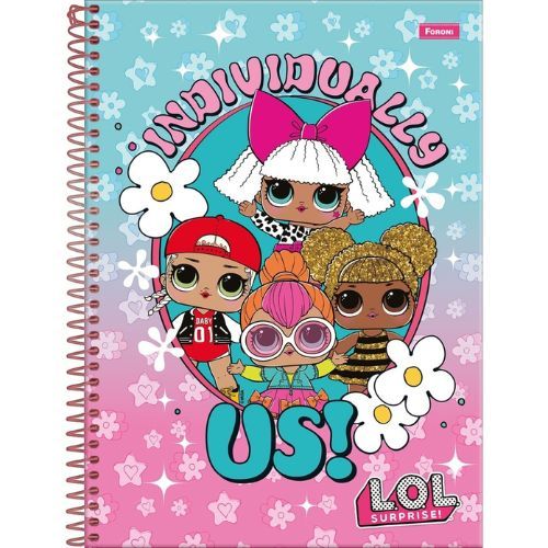Caderno Univ Capa Dura 1 Materia Lol Surprise 80f Foroni