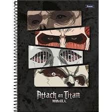 Caderno Univ Capa Dura 10 Materias Attack On Titan 160f Foroni